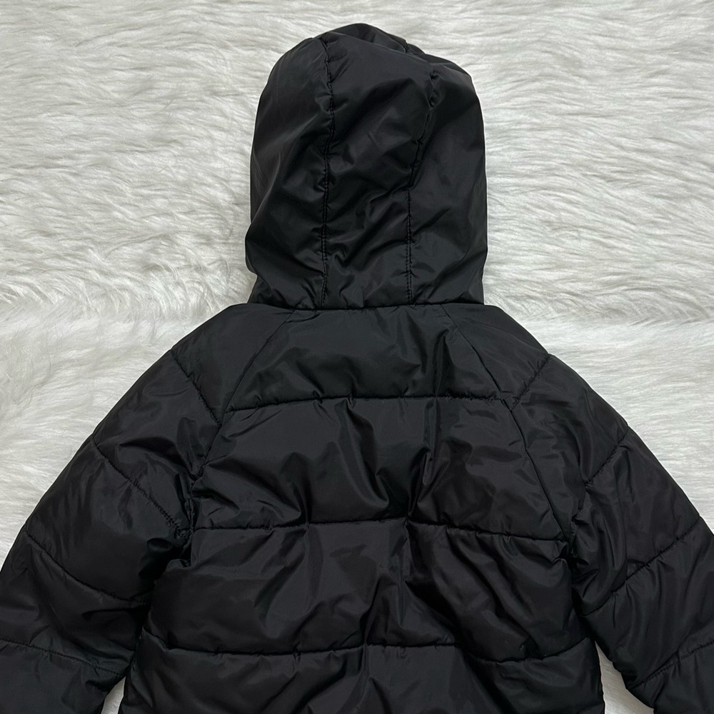 Wonder Nation Toddler Size 5T Black Full Zip Winter Hoodie Puffer Jacket - Picture 5 of 9